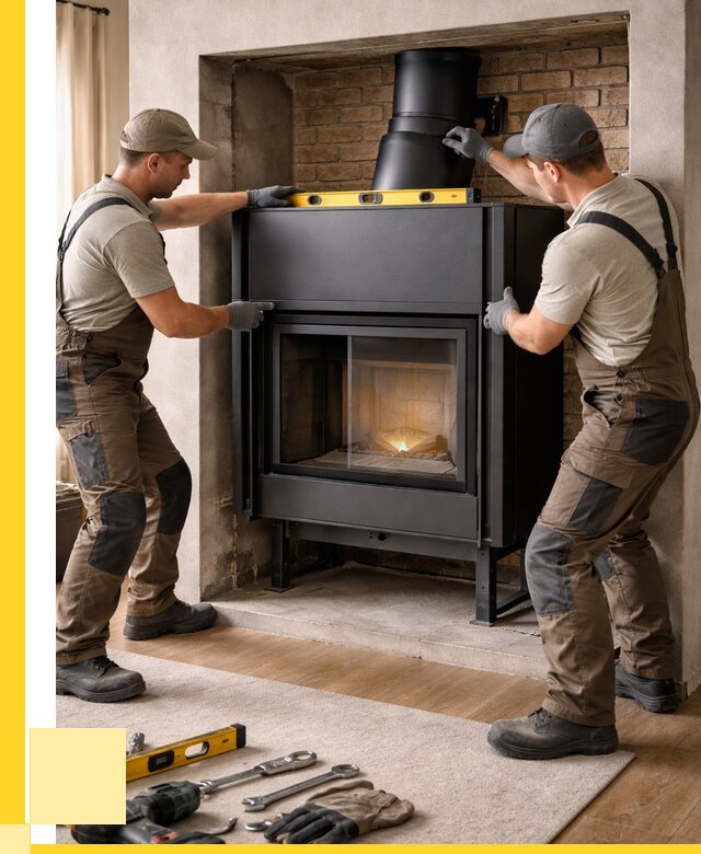 Установка каминных топок в Соликамске под ключ от 18549 р. | ЭриданСлк