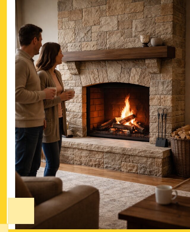 Каменные камины на заказ в Соликамске от 185490 р. | ЭриданСлк