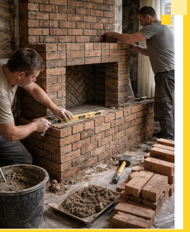 Изготовление и установка кирпичных каминов в Соликамске