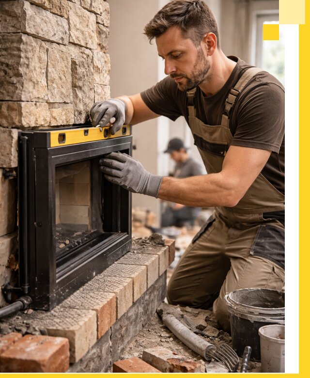 Дровяные камины под ключ в Соликамске: монтаж, обустройство