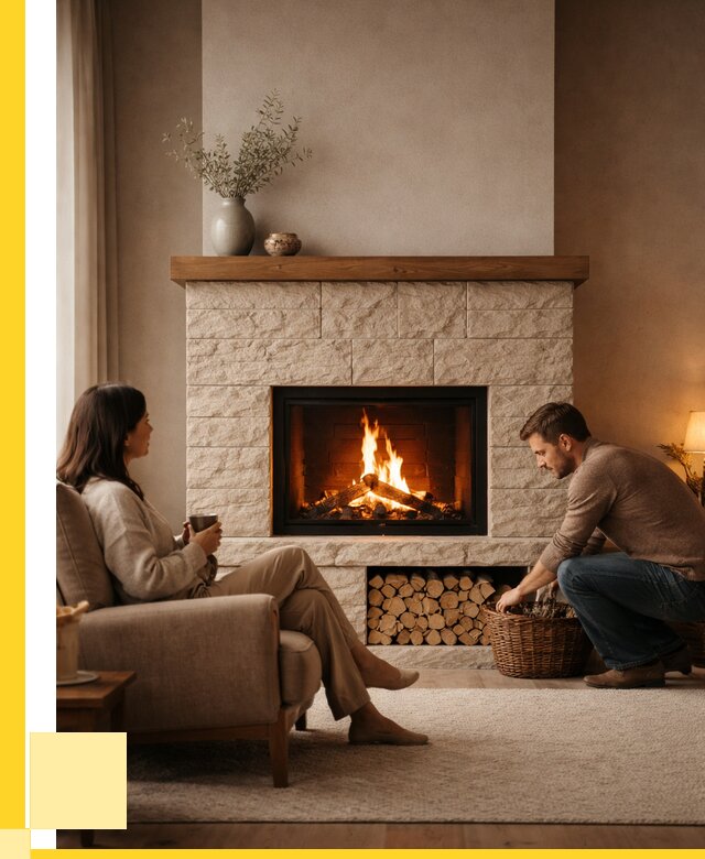 Камины для дома в Соликамске под ключ от 154575 р. | ЭриданСлк