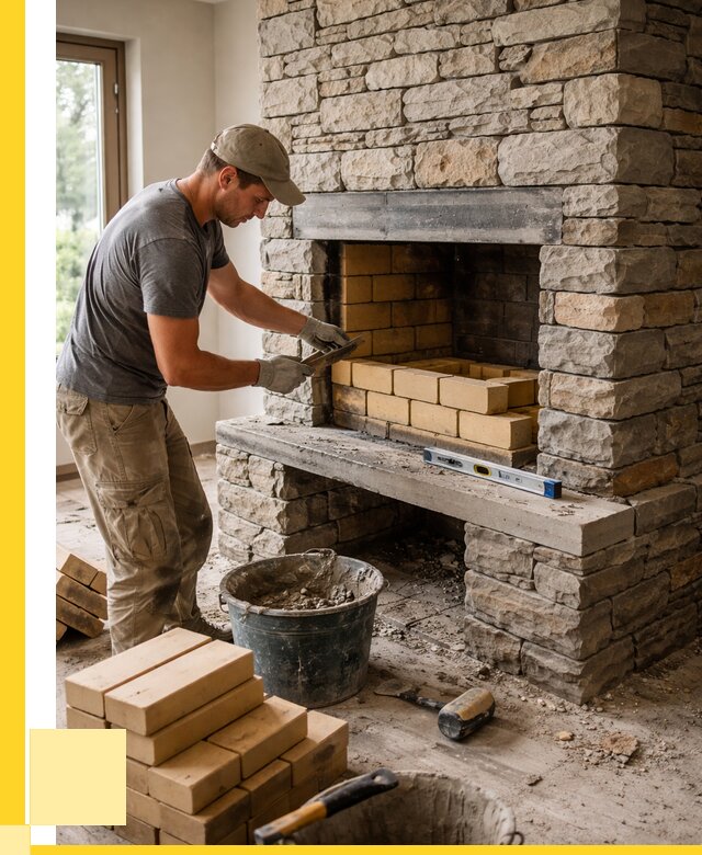 Кладка каминов и камина в Соликамске от 25763 р. ЭриданСлк