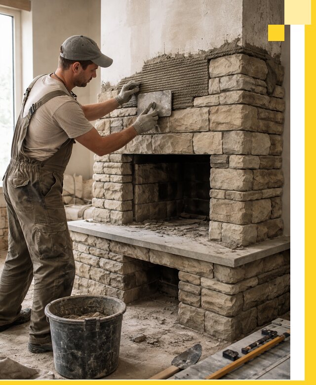 Строительство каминов под ключ в Соликамске от проектирования до монтажа