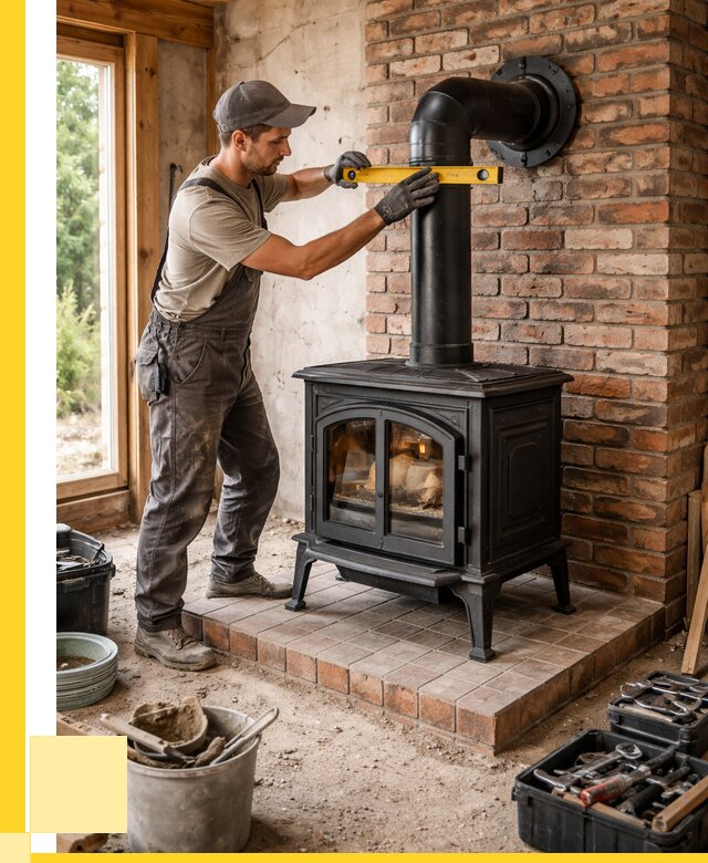 Монтаж печей установка банной печи в Соликамске от 15458 р. | ЭриданСлк