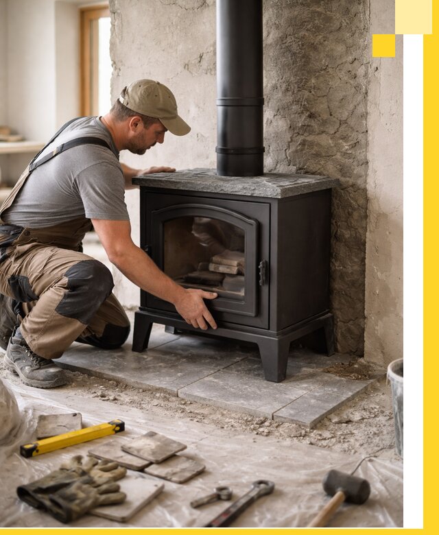 Профессиональный монтаж печей и каминов в Соликамске под ключ