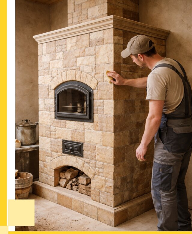 Облицовка печей в Соликамске от 4637 р. под ключ | ЭриданСлк