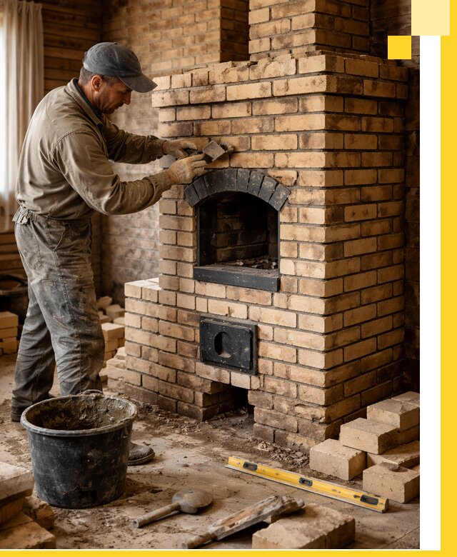 Кирпичные печи под ключ в Соликамске: проектирование и кладка