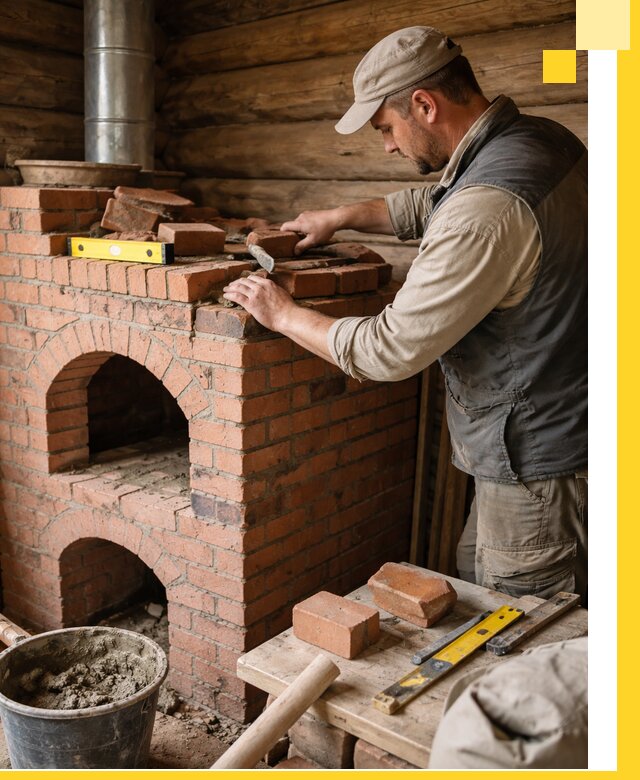 Изготовление и установка русских печей в Соликамске под ключ