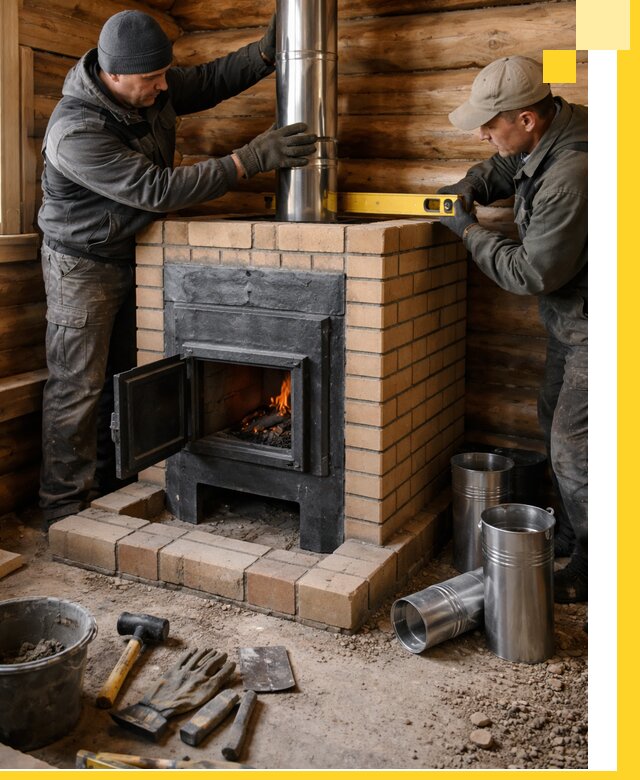 Проектирование, изготовление и установка банных печей в Соликамске