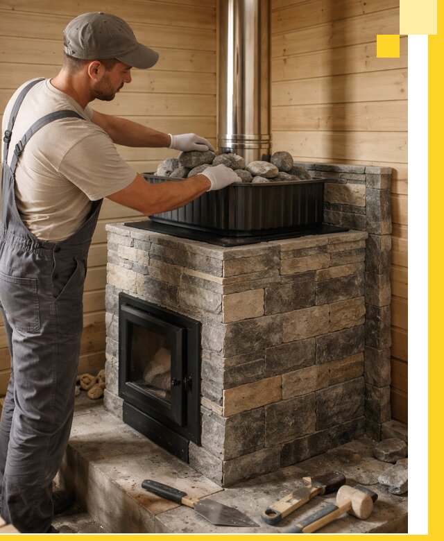 Печи для парной в Соликамске, производство, монтаж и обслуживание