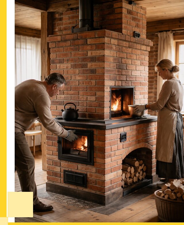 Печи для загородного дома под ключ в Соликамске от 82440 р. | ЭриданСлк