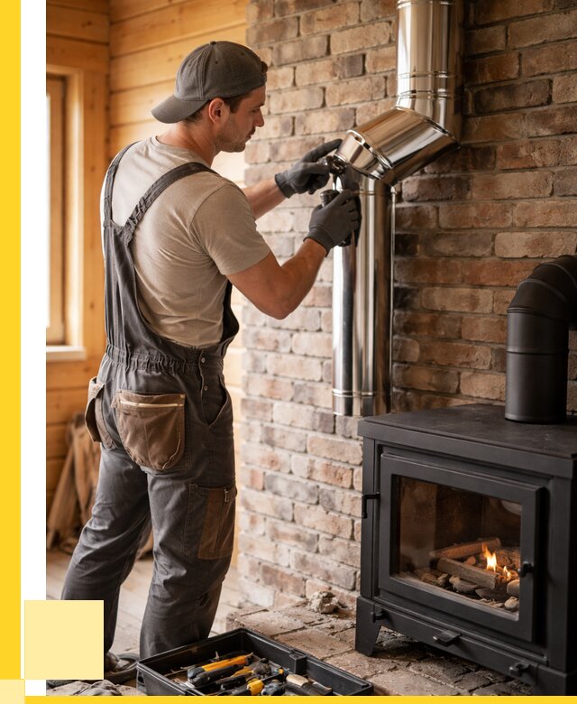 Монтаж дымоходов для печей в Соликамске от 7729 р. | ЭриданСлк
