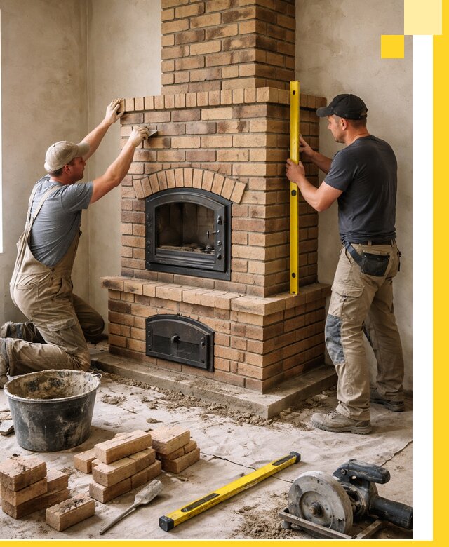 Продажа и установка печей и каминов для дома под ключ в Соликамске