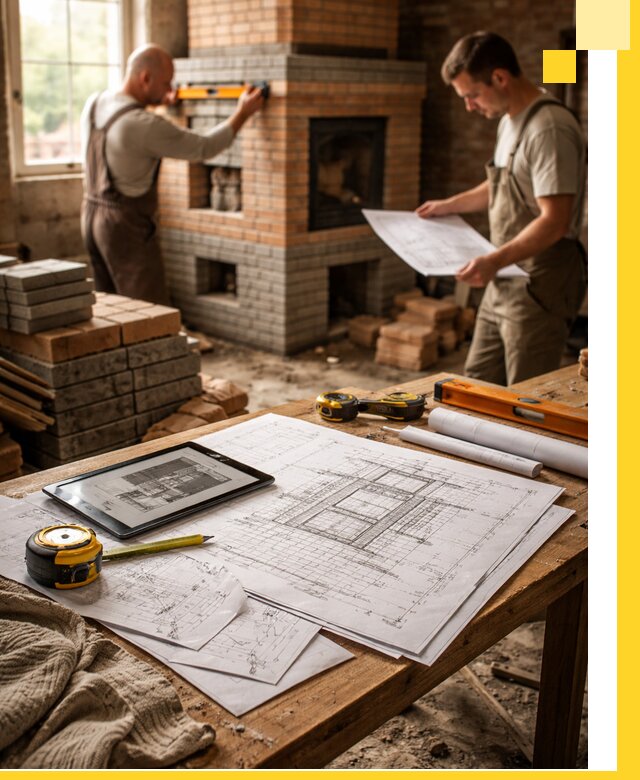 Проекты печей и каминов с индивидуальным дизайном в Соликамске