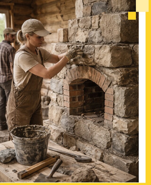 Каменные печи на заказ и монтаж в Соликамске, долговечные решения