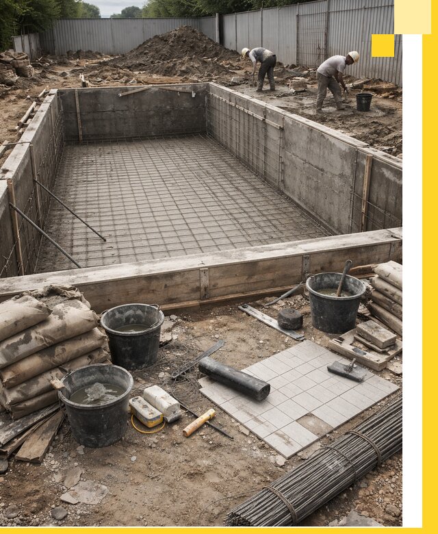 Строительство бассейнов под ключ в Соликамске, дизайн и монтаж