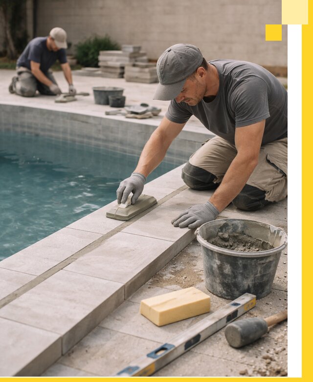 Отделка бассейнов в Соликамске: декоративная отделка и гидроизоляция