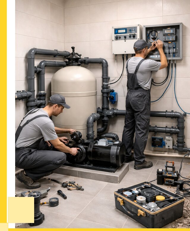 Монтаж оборудования для бассейнов в Соликамске от 41220 р. | ЭриданСлк