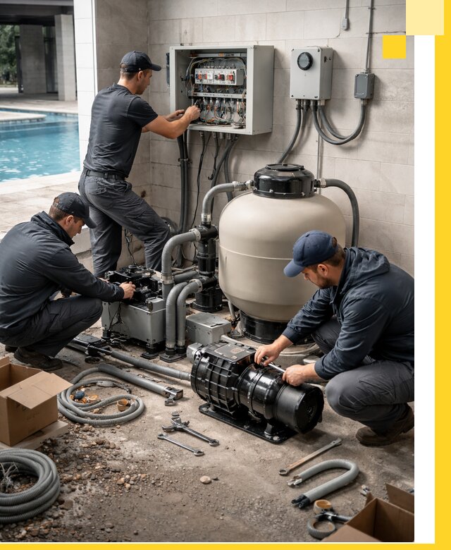 Профессиональный монтаж оборудования для бассейнов в Соликамске