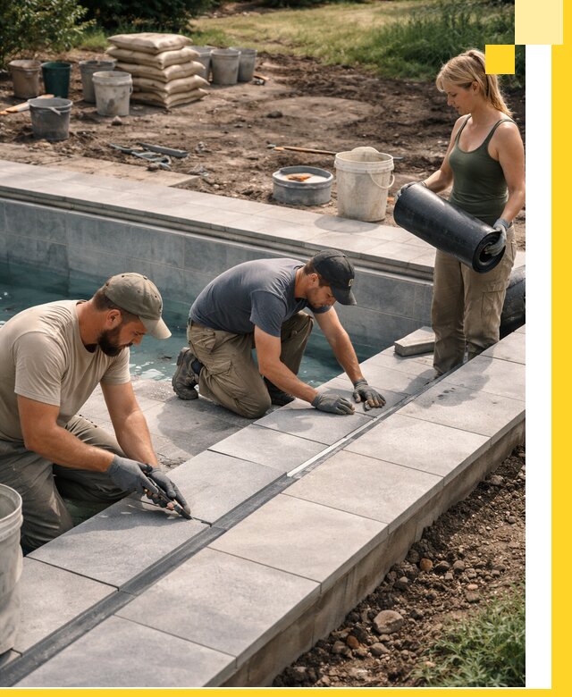 Строительство и монтаж уличных бассейнов под ключ в Соликамске