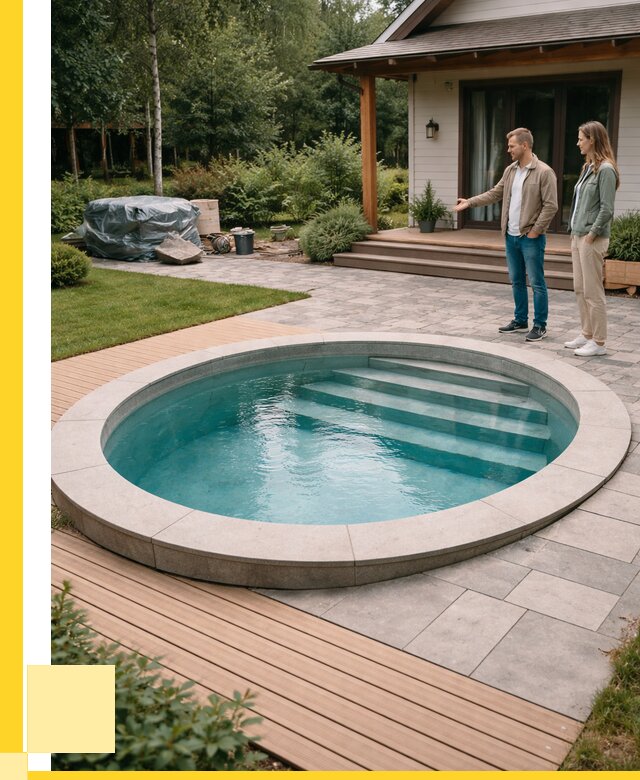 Бассейн на даче под ключ в Соликамске от 206100 р., ЭриданСлк