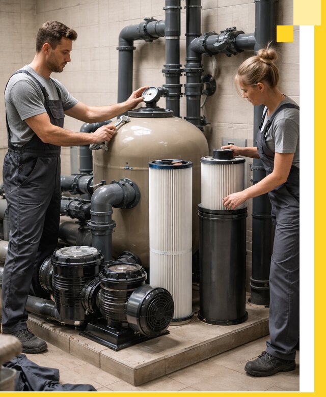 Фильтры и системы фильтрации для бассейнов в Соликамске