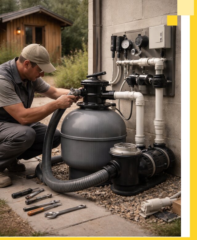 Продажа и монтаж фильтров и насосов для бассейнов в Соликамске