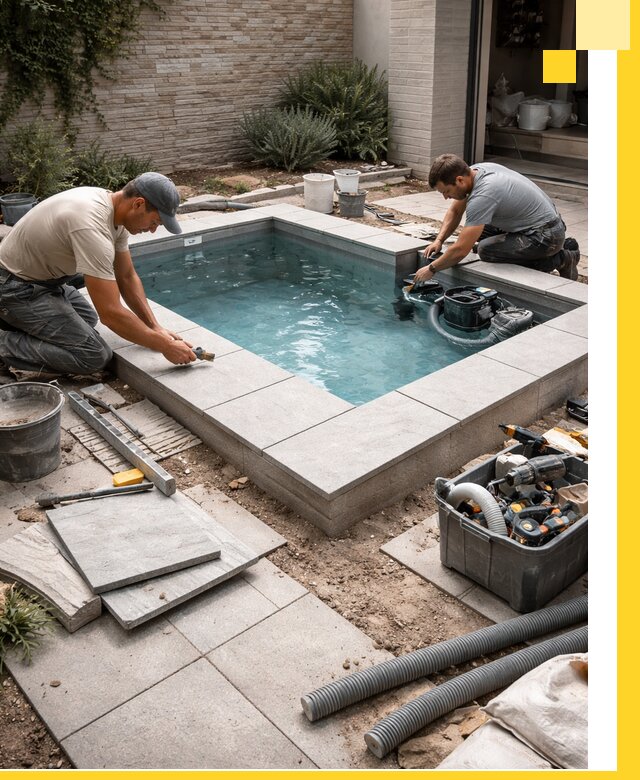 Мини бассейны под ключ в Соликамске, дизайн и установка