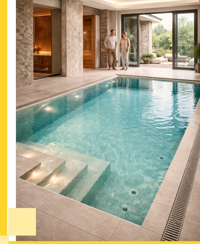 Бассейн во дворе в Соликамске: проект, отделка от 1236600 р. | ЭриданСлк