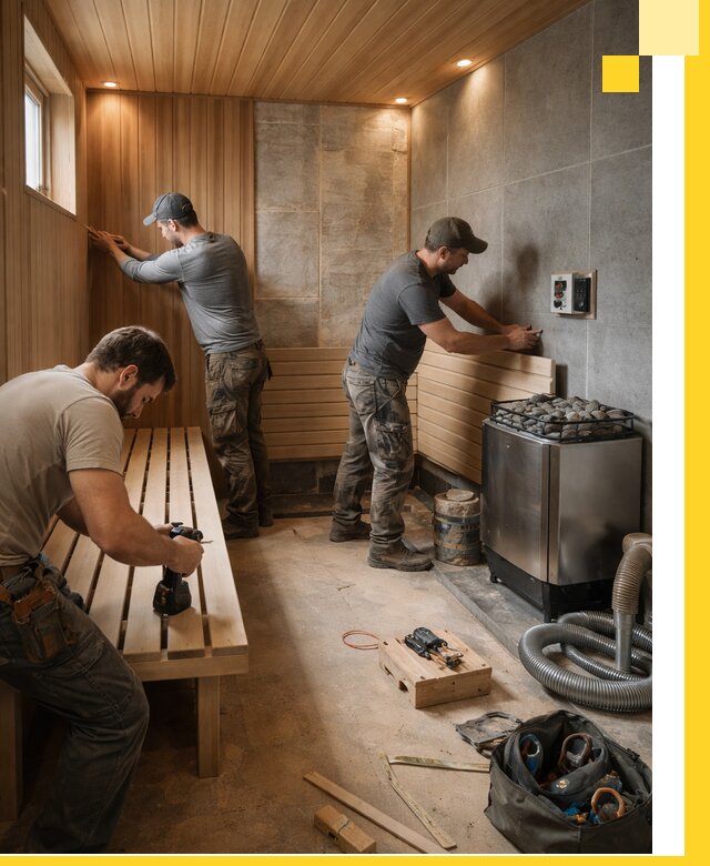 Сауны под ключ в Соликамске, проектирование, строительство, отделка