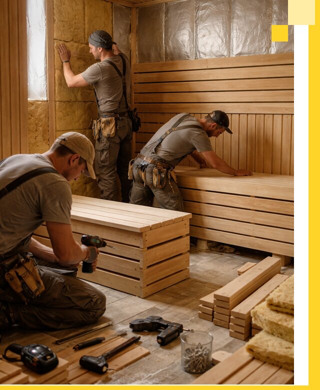 Профессиональное строительство саун под ключ в Соликамске