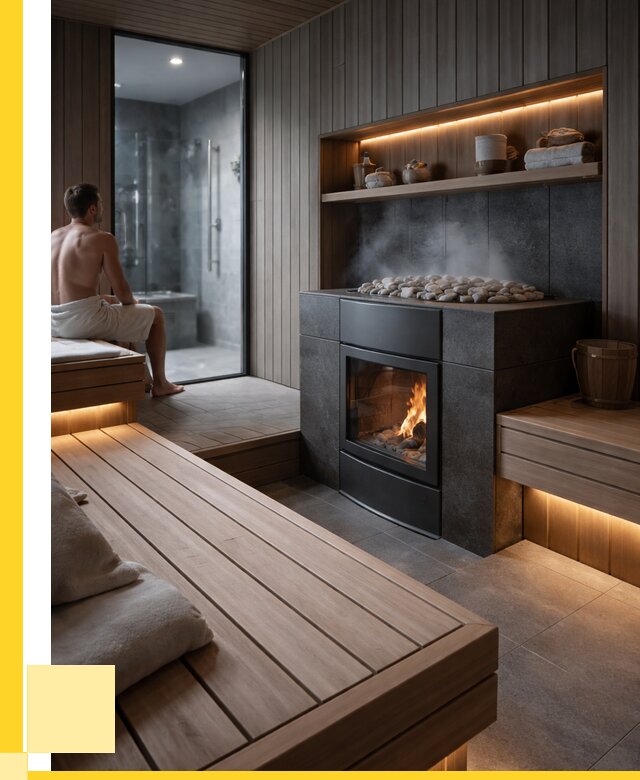 Проект сауны в частном доме в Соликамске от 36068 р. | ЭриданСлк