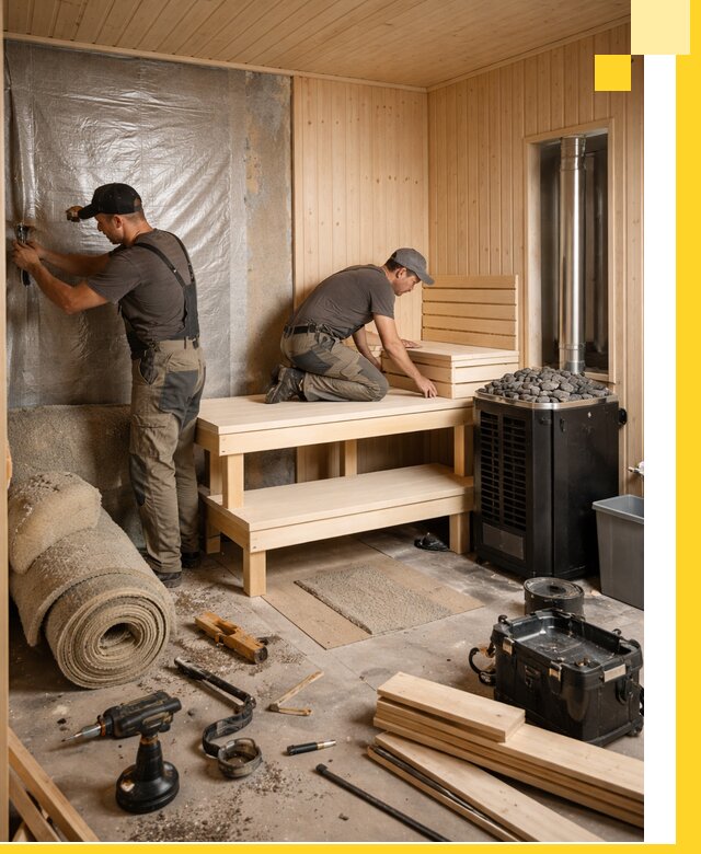 Проекты саун под ключ в Соликамске дизайн и строительство