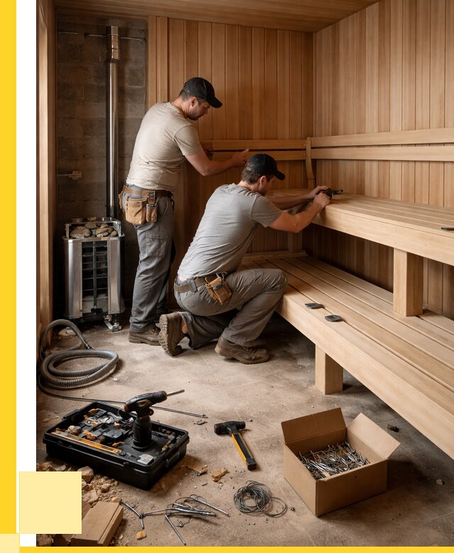 Монтаж саун под ключ в Соликамске от 123660 р. | ЭриданСлк