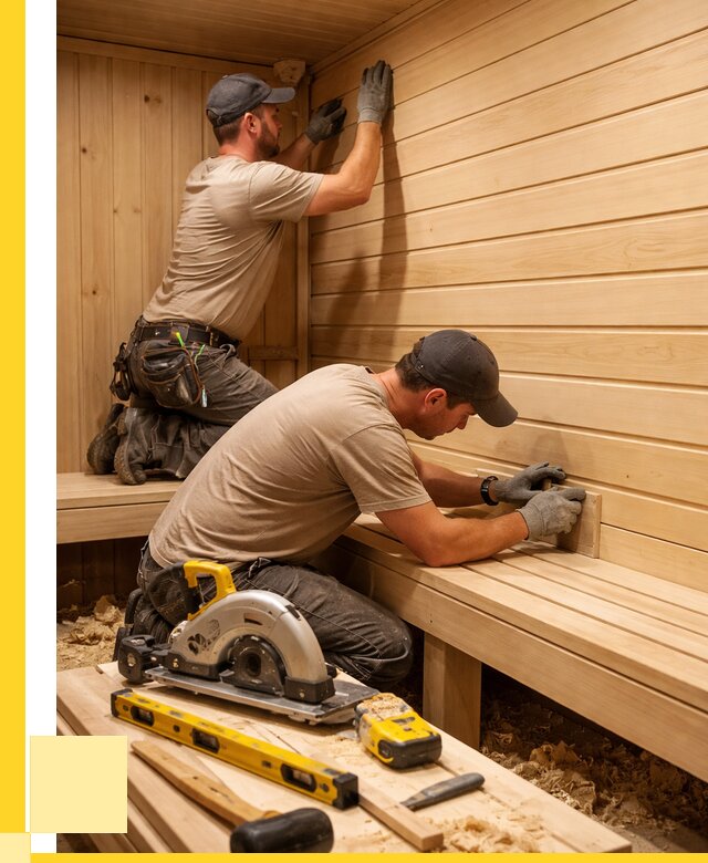 Обшивка саун вагонкой в Соликамске от 2576 р. | ЭриданСлк