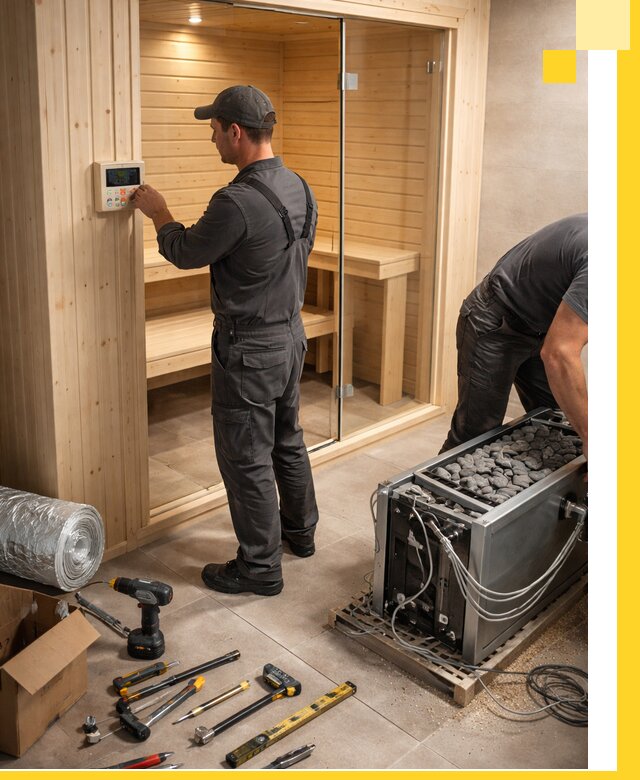 Поставка, установка и монтаж электрических саун в Соликамске