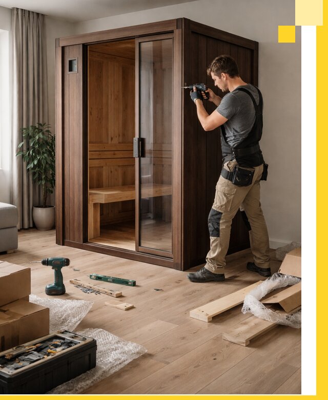 Установка и производство мини саун под ключ в Соликамске