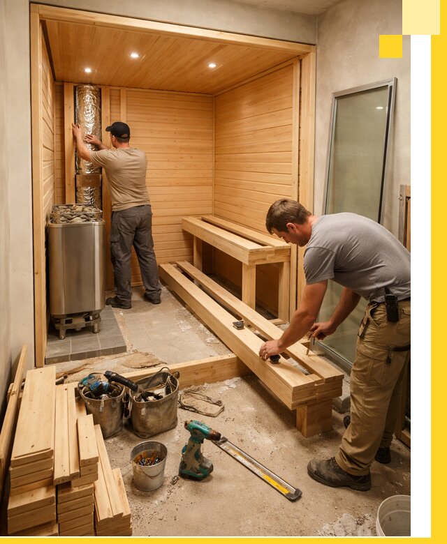 Проектирование и установка домашних саун под ключ в Соликамске