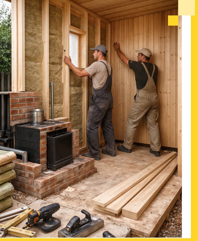 Строительство и установка дачных саун под ключ в Соликамске