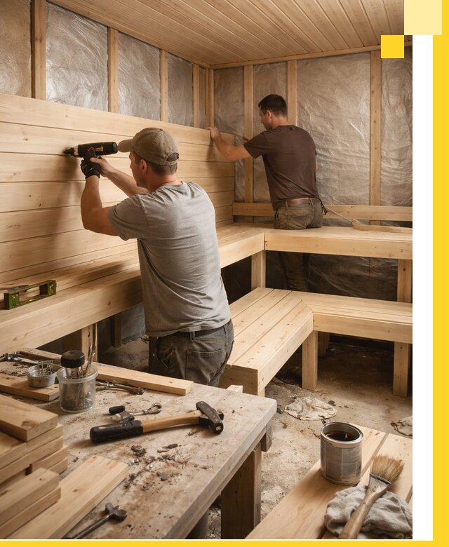 Профессиональная отделка бань и саун под ключ в Соликамске