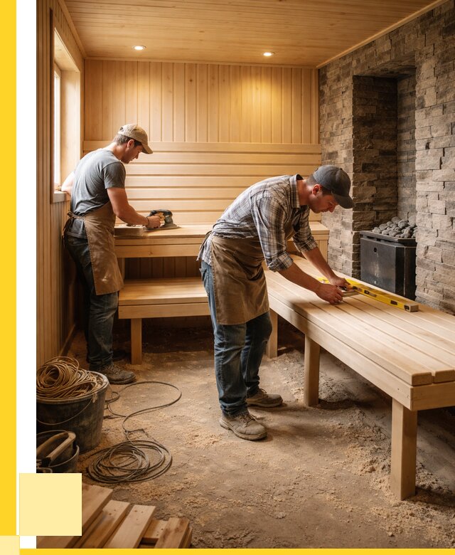 Отделка бани в Соликамске: внутренняя отделка от 3092 р. | ЭриданСлк