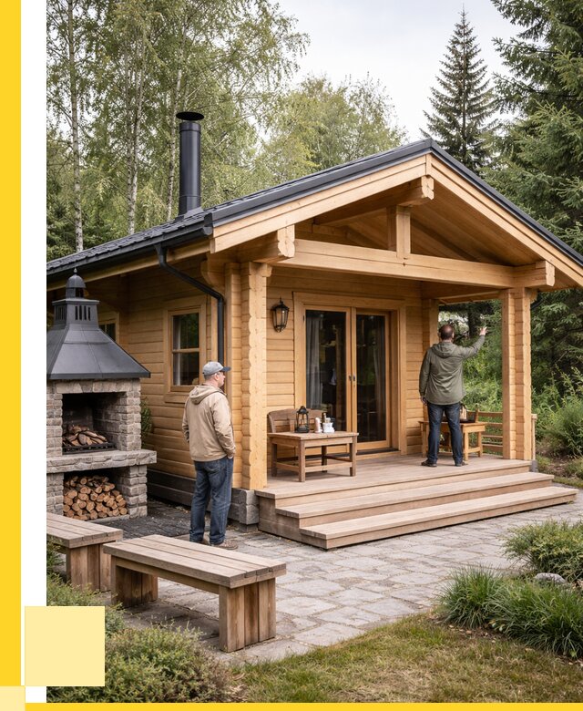 Деревянные бани под ключ в Соликамске от 463725 р. | ЭриданСлк