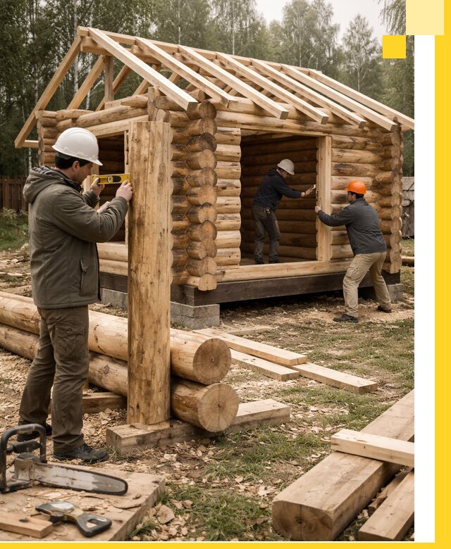 Строительство бань для дачи под ключ в Соликамске с доставкой и монтажом