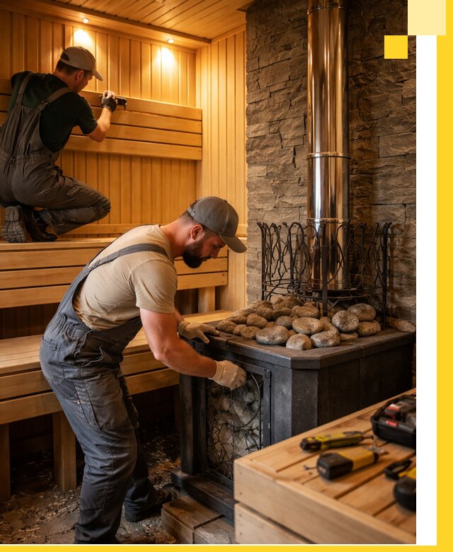 Комплексный дизайн бань, саун и зон отдыха в Соликамске