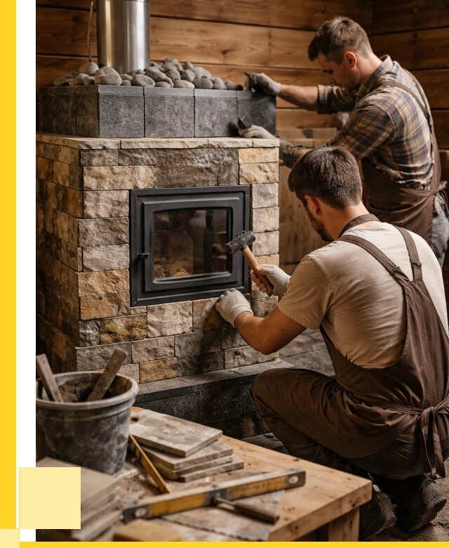 Облицовка банной печи в Соликамске от 15458 р. | ЭриданСлк