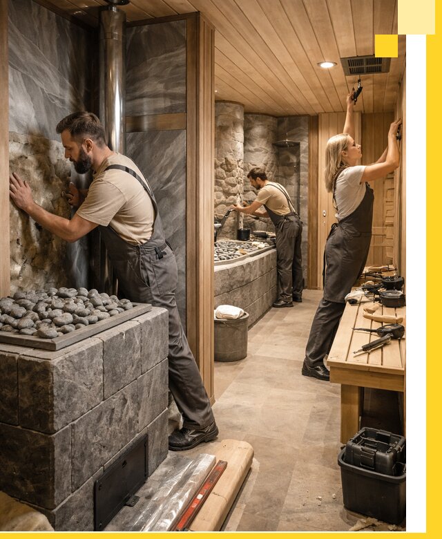 Строительство бань и SPA процедур в Соликамске под ключ и отделкой