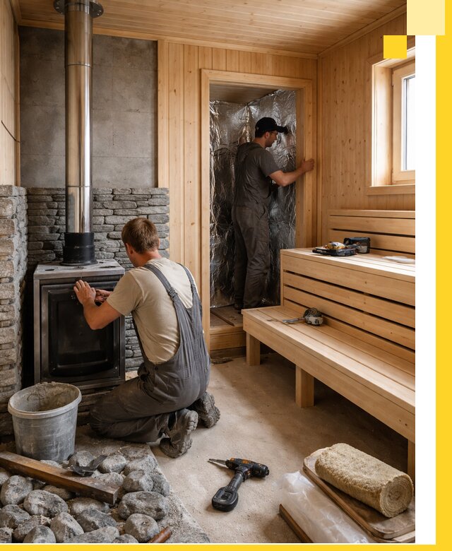 Строительство и изготовление бань под ключ в Соликамске