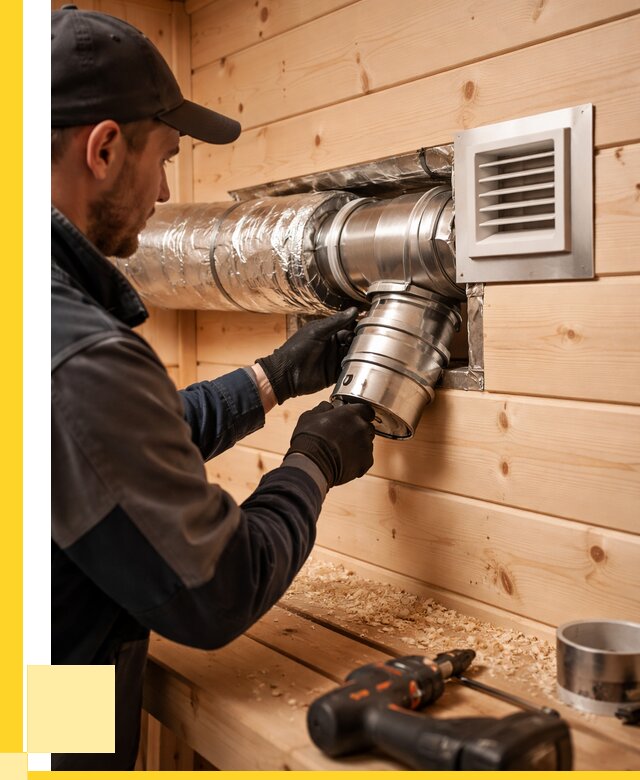 Монтаж вентиляции бани в Соликамске от 12366 р. | ЭриданСлк