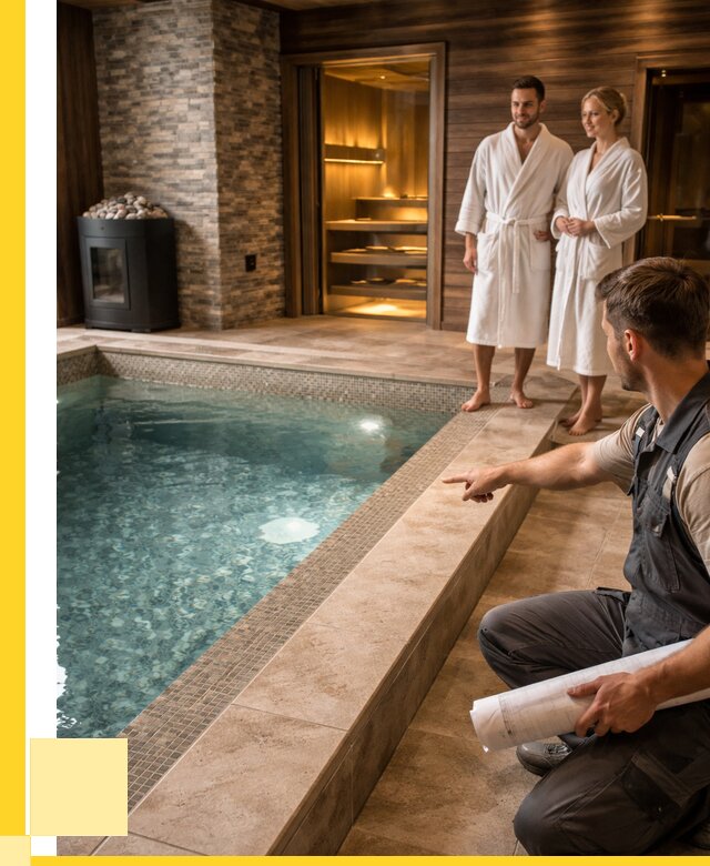 Проект бани с бассейном под ключ в Соликамске от 66983 р. | ЭриданСлк