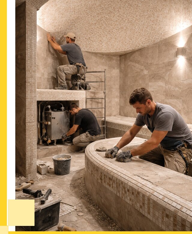 Монтаж хамамов под ключ в Соликамске от 257625 р. ЭриданСлк